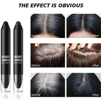 LaluluTek Instant White Hair Coverage Stick - Root Touch Up & Grey Hair Concealer for Men & Women - Wind & Sweat Resistant - Black