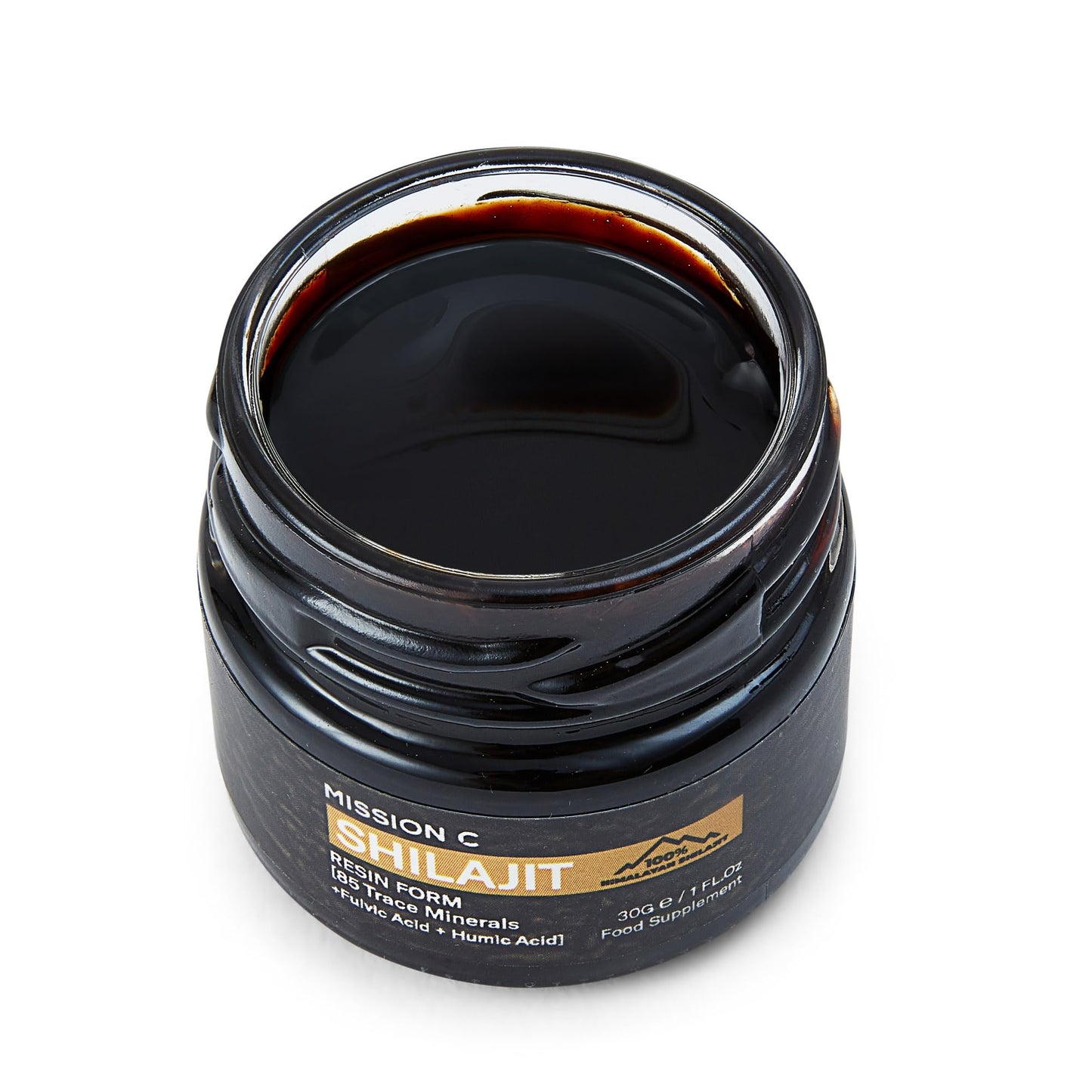 Shilajit - Pure Original Himalayan 30g - 100% Pure, Rich in Fulvic & Humic Acid, Contains 85 Minerals, Immune System & Vitality Booster, Vegan - Lab Tested - Mission C