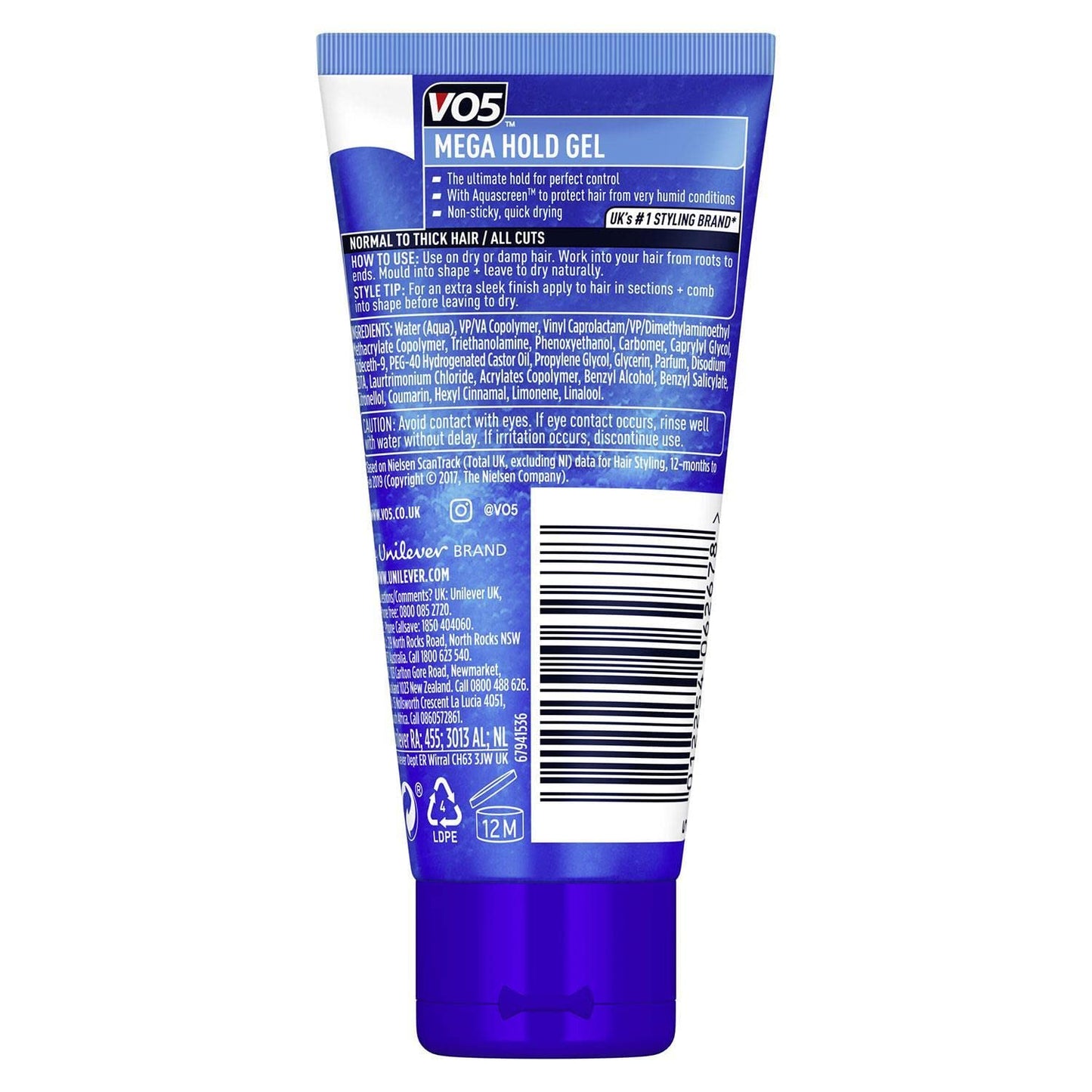 VO5 Mega Hold Styling Gel, 50ml