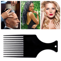 Rotupap Afro Hair Comb - 3pcs Plastic Afro Pick Hair Comb - Wide Tooth Smooth Afro Pick Comb - Afro Comb For Detangling And Styling,For Curly,Frizzy,Wavy&Afro Hair,Wide Tooth Comb Hairdressing Styling Tool