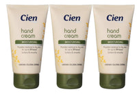 3x Lidl - Cien - Hand Cream Moisturising - Keeps moist for up to 24 hours - 75mL Each