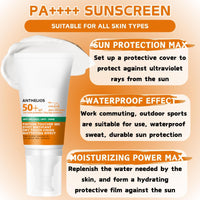 Cureluxe Sun Ccreen SPF 50 for Face - Hydrating SPF 50 Face Sunscreen - Factor 50 Fac-e Cream for Fa-ce & Body - UVA & UVB Protection Korean Sunscreen - Lightweight & Non-Greasy Fa-ce Sun Cream