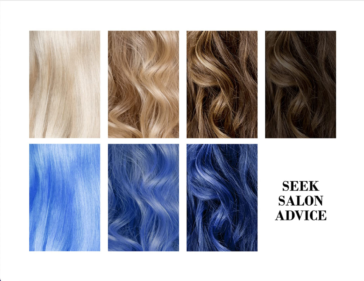 FYNE Crystal Colour - Semi Permanent Hair Colour (Blue (Dark) - Tanzanite) | Semi Permanent hair dye | Nice and Easy hair dye for Women | Built-in conditioner formula, healthier shiny hair