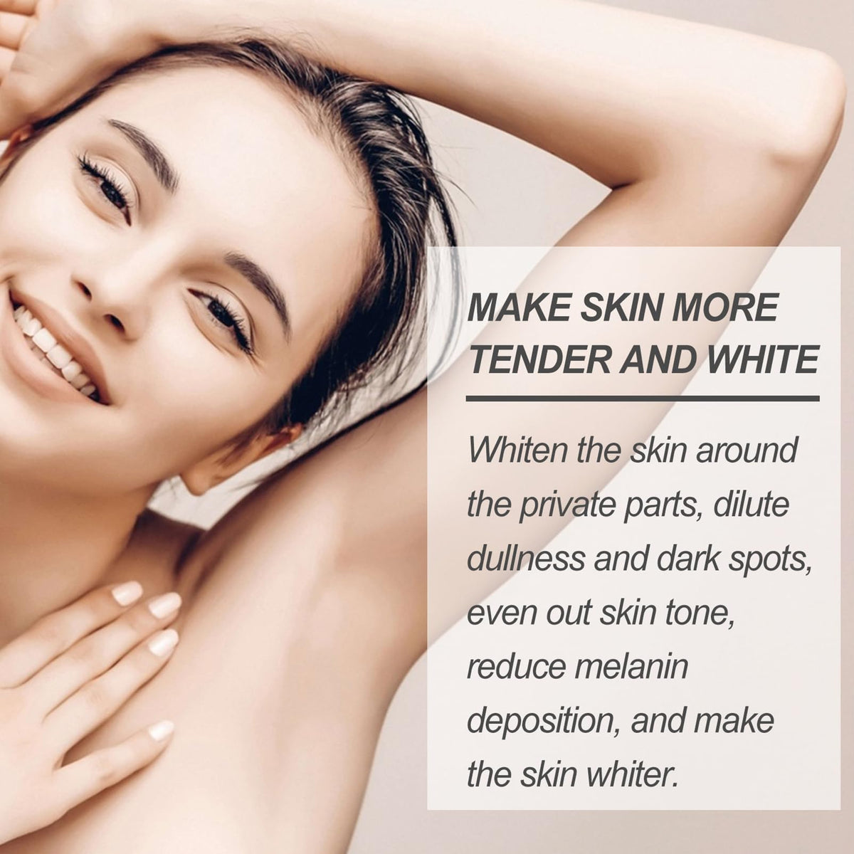 ISBEAUSOLS Snow Bleach Cream 2PCS - Skin Bleaching Cream - Whitening Creams with Centella & Niacinamide - Underarm Whitening Products Effective for Armpit, Knees, Elbows & Knuckles - Skin Lightening Creams