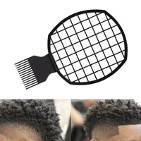 Acouto Men Afro Curly H Comb Dreadlocks Tin Foil Hot Perm Comb H Styling Tool Afro Sponge Comb Sponge B 2 in Design The Net Like Afro Hair Large Sponge Tennis Racket Afro Hair Sponge
