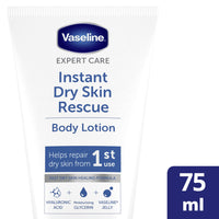 Vaseline Expert Care Instant Dry Skin Rescue Body Lotion dermatologically tested moisturiser for very dry skin 75 ml