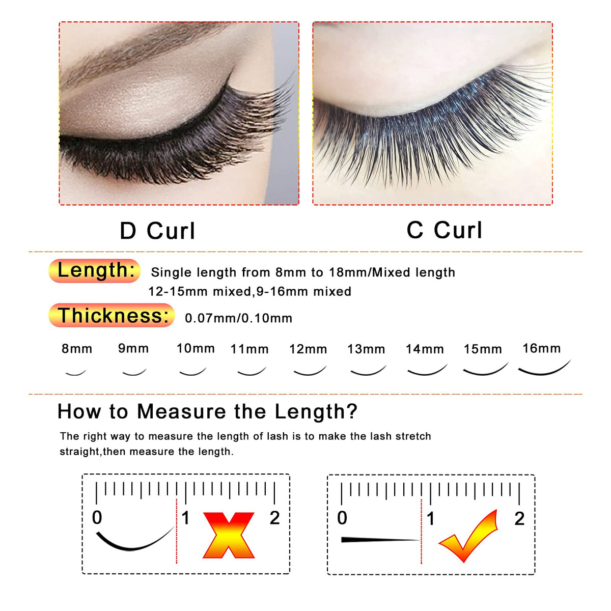 Higu clace Premade Fans Volume Eyelash Extensions 3D|4D|5D|6D 0.07/0.10mm Curl C/D 8mm~18mm 5D 0.07 D 13mm Short Stem Russian Premade Lash Extension Fans (5D 0.07 D 13mm)