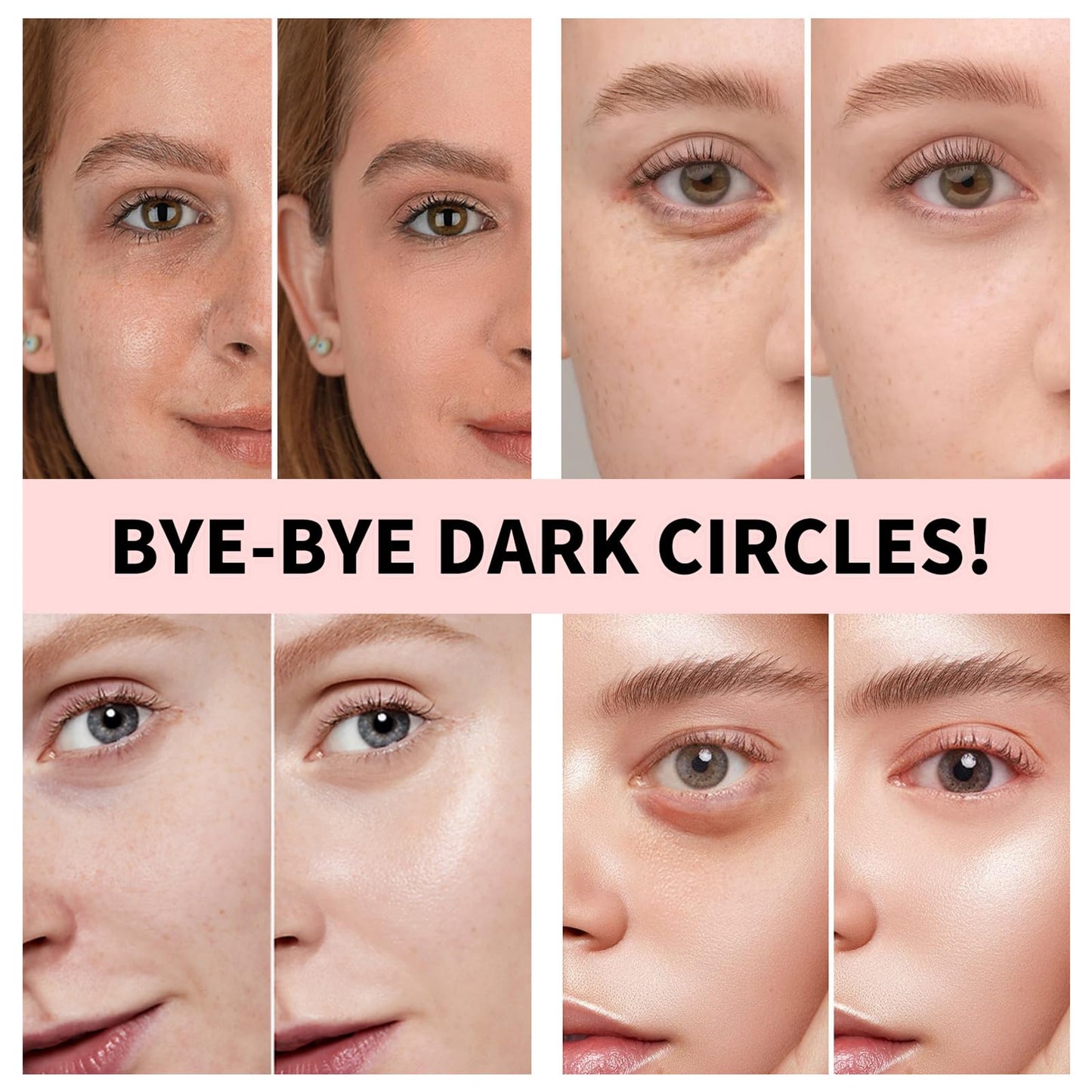 AuraAnge Full Coverage Under Eye Brightener & Concealer - Long Lasting Dark Circle Corrector, Under Concealer with Full Coverage Eye Primer - Improving Blemishes and Fine Lines
