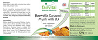 Fairvital | Boswellia Curcumin Myrrh with D3 - HIGH DOSAGE - 120 tablets