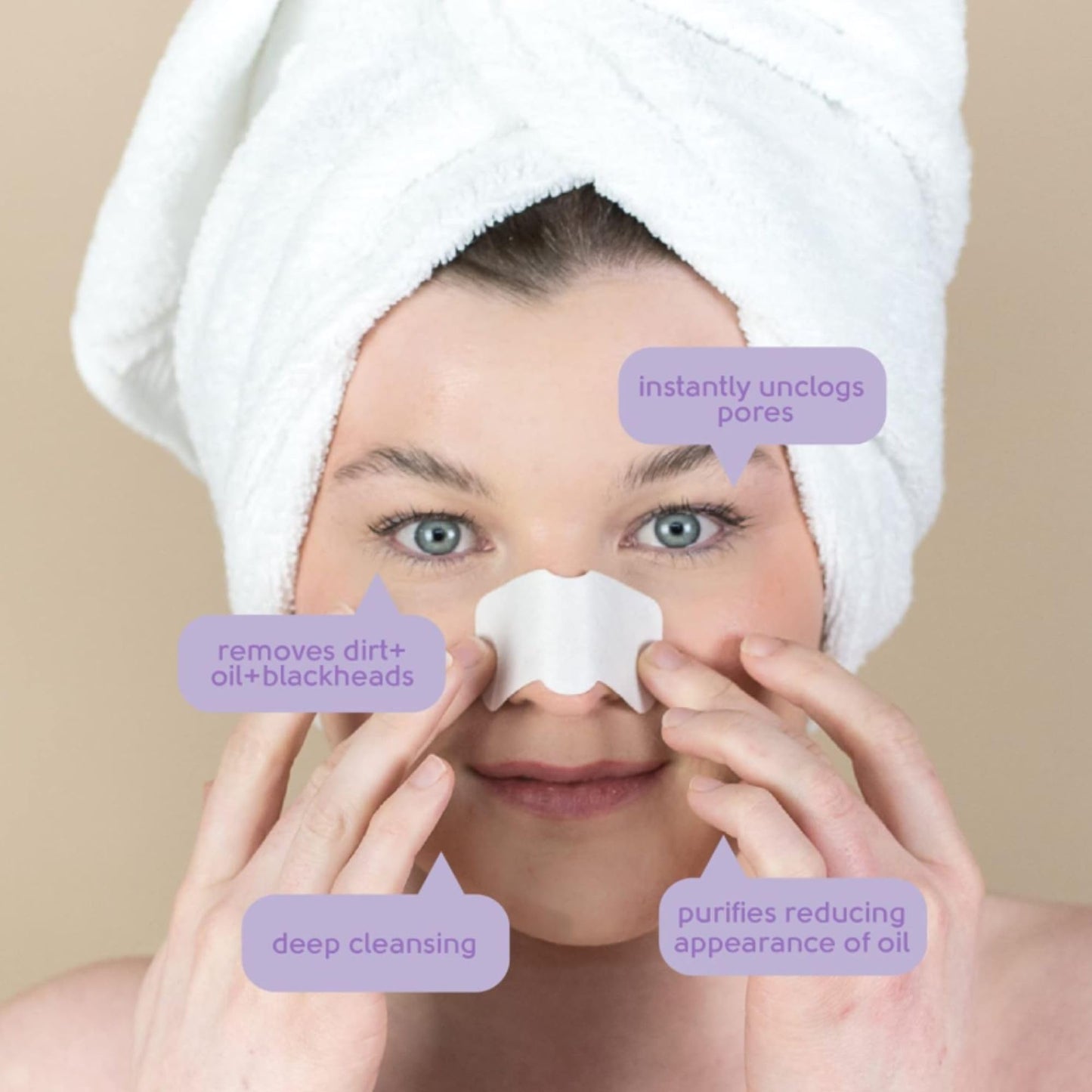 Face Facts Charcoal Nose Pore Strips; Charcoal and glycerin; Draws out impurities and oils, helping eliminate blackheads; 6 Strips