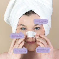Face Facts Charcoal Nose Pore Strips; Charcoal and glycerin; Draws out impurities and oils, helping eliminate blackheads; 6 Strips