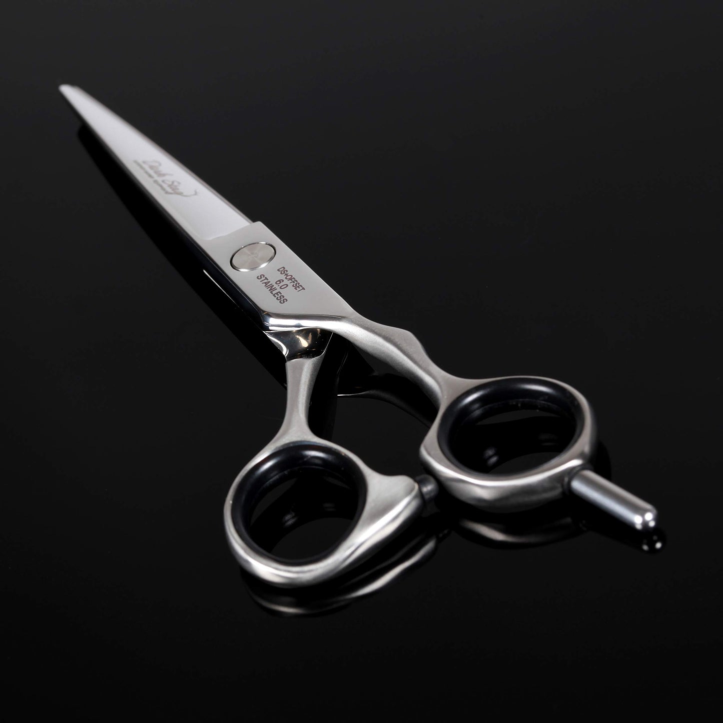 Dark Stag DS+ Offset Professional Premium Barber Scissors - Heat Treated Durable Stainless Steel for Ultimate Hairdressing, Cutting & Styling (6 inch)