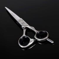 Dark Stag DS+ Offset Professional Premium Barber Scissors - Heat Treated Durable Stainless Steel for Ultimate Hairdressing, Cutting & Styling (6 inch)