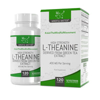Mindful Matter MM L Theanine | 120 L-Theanine Capsules from Green Tea - High Strength 1000mg Green Tea Extract Providing 400mg L'theanine per Serving | L Theanine Supplement | Non-GMO Gluten Free | Made in UK