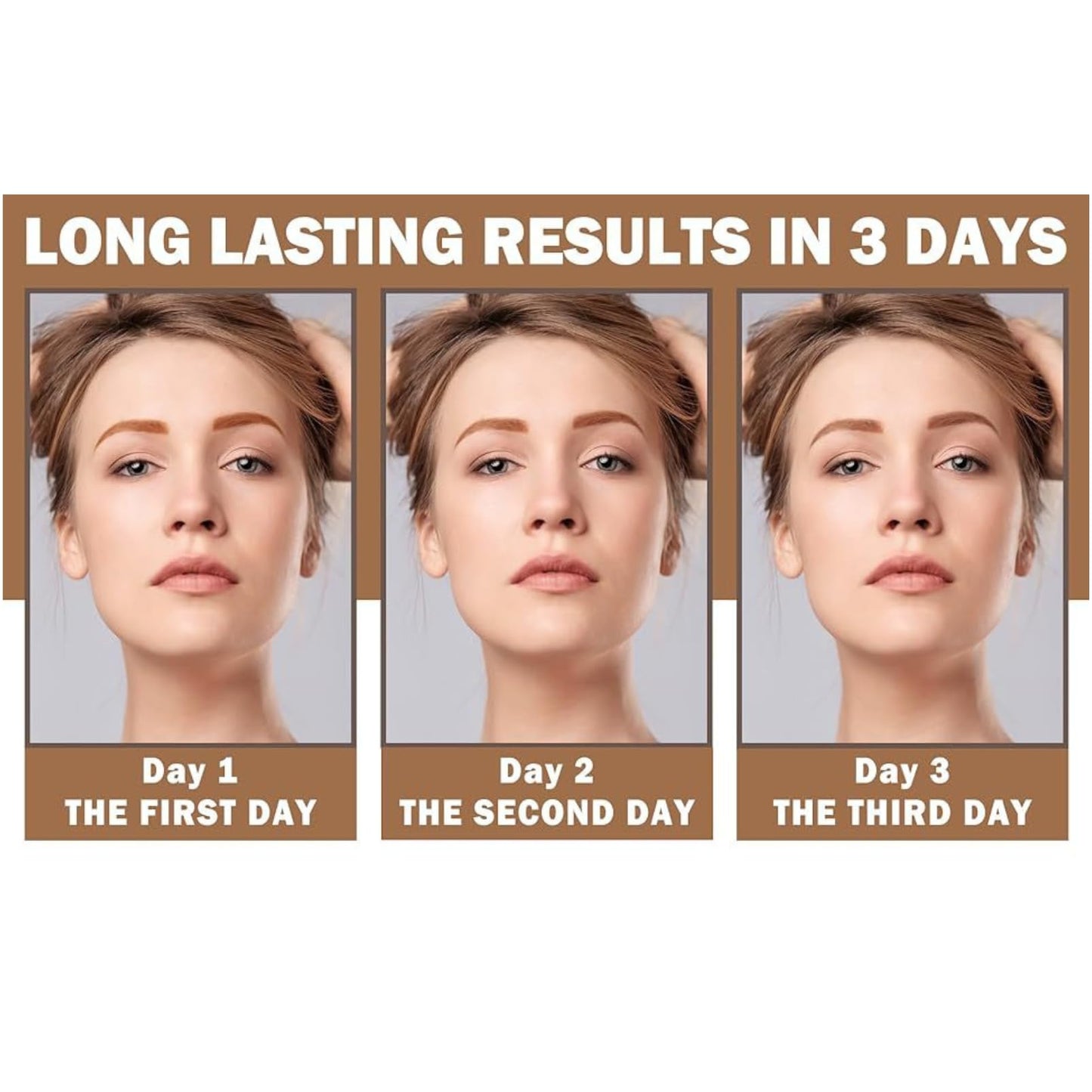 SHEBEEDO Peel Off Eyebrow Gel Brow Tint Eyebrow Tint Eyebrow Colours Eyebrow Pen Anti Smudge Lasting Eyebrow Gel Waterproof Brow Tint Lasts Up To 3 Days (#02)