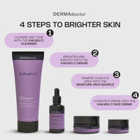 DERMAdoctor Kakadu C Brightening Daily Cleanser – 3-in-1 Vitamin C Face Wash, Toner & Makeup Remover for Dull, Uneven Skin – Soap-Free Hydrating Gel – 210 Millilitres (DR-KCDC7)