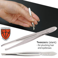 3 Swords Germany - brand quality 3 piece manicure pedicure grooming kit set for professional finger & toe nail care scissors file genuine leather case in gift box, Made by 3 Swords (005243)
