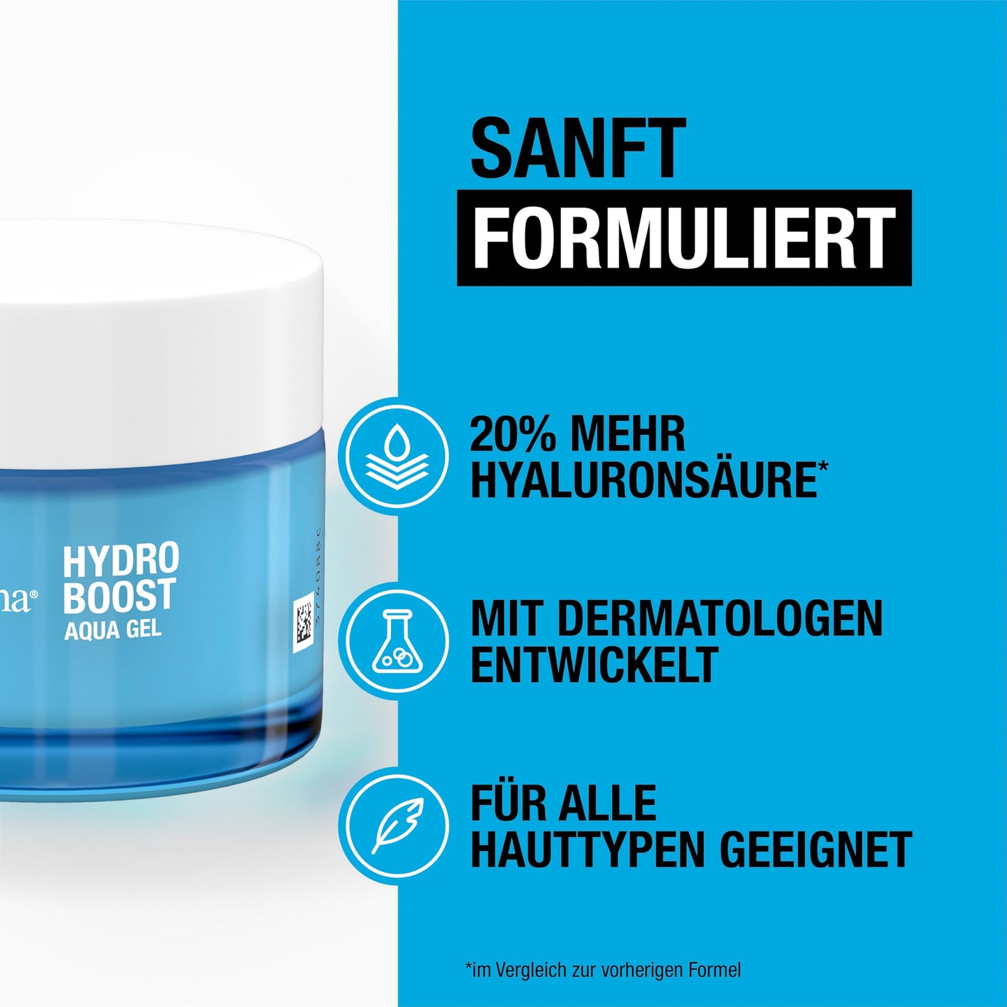 Neutrogena Hydro Boost Face Cream Aqua Gel with Hyaluronic Oil Free for Normal and Combination Skin 50 ml.