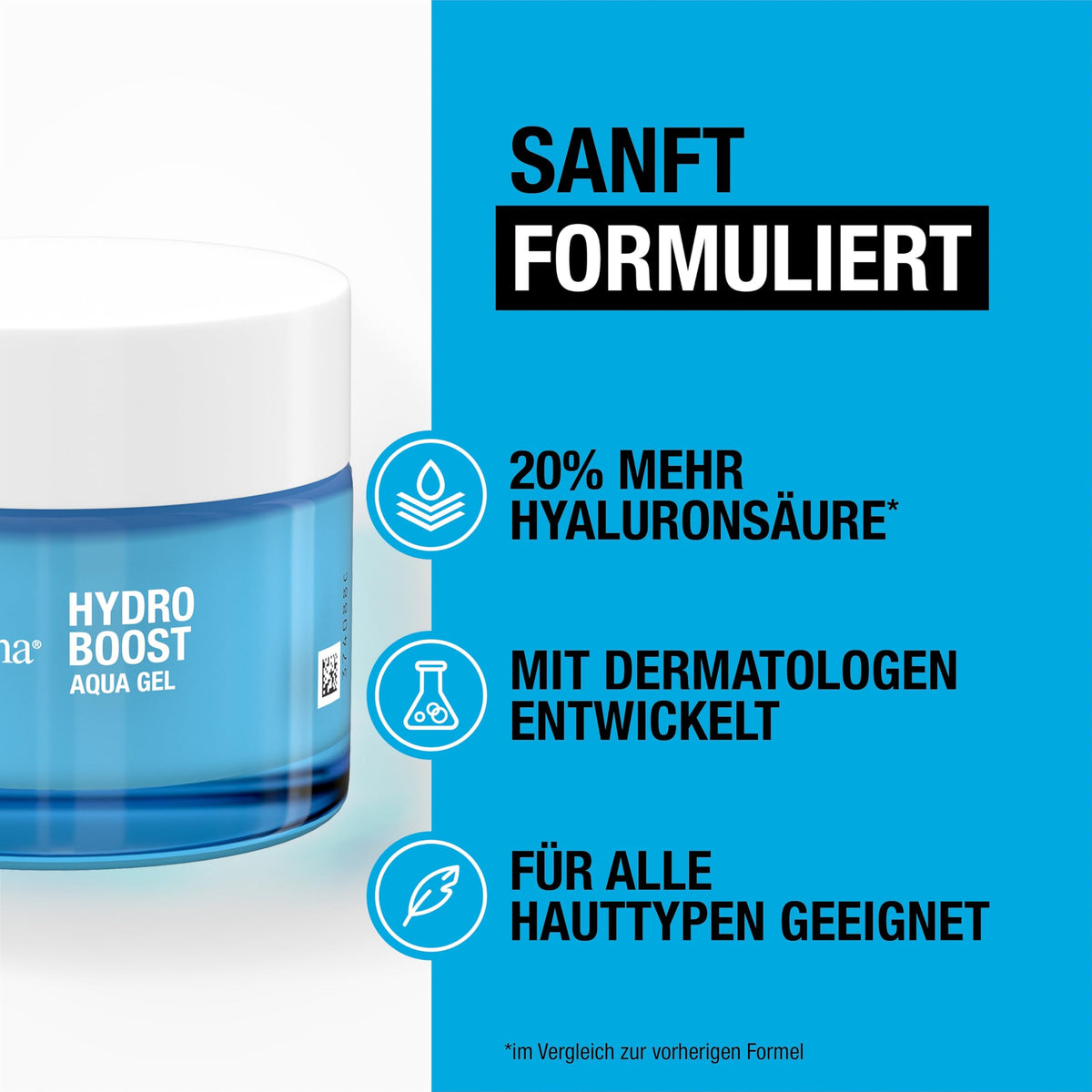 Neutrogena Hydro Boost Face Cream Aqua Gel with Hyaluronic Oil Free for Normal and Combination Skin 50 ml.