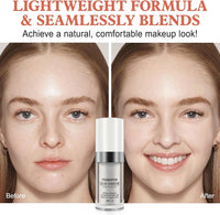 2 Pack Color Changing Liquid Foundation for Aging Skin - Long-lasting Moisturizing Concealer for Nude Base - Smoothes Skin Tone and Masks Age Spots - 30ml*2