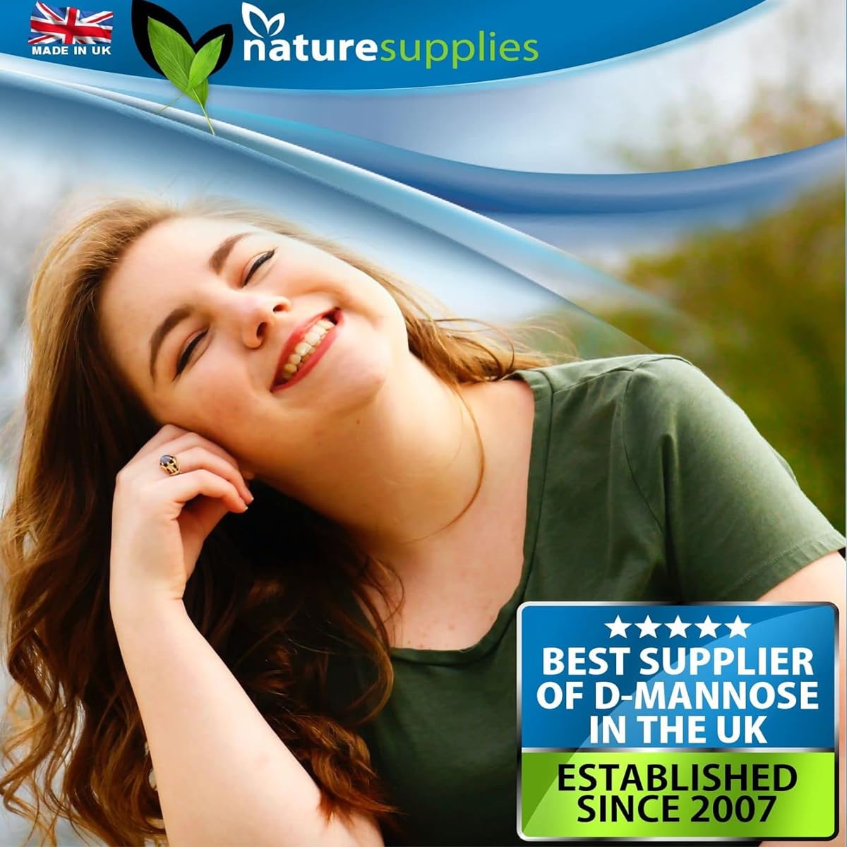 naturesupplies D-mannose Powder - GMO Free - Vegan Friendly - Highly Concentrated Mannose Pure Ingredients, No Chemicals in Our Supplements - Naturesupplies