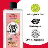 marcel's green soap Marcel's Green Soap Shampoo - Argan & Oudh Scent, Enriched with Natural Oils, 97% Natural, 98% Biodegradable, Vegan, 300ml - Gentle Care for Hair & Planet