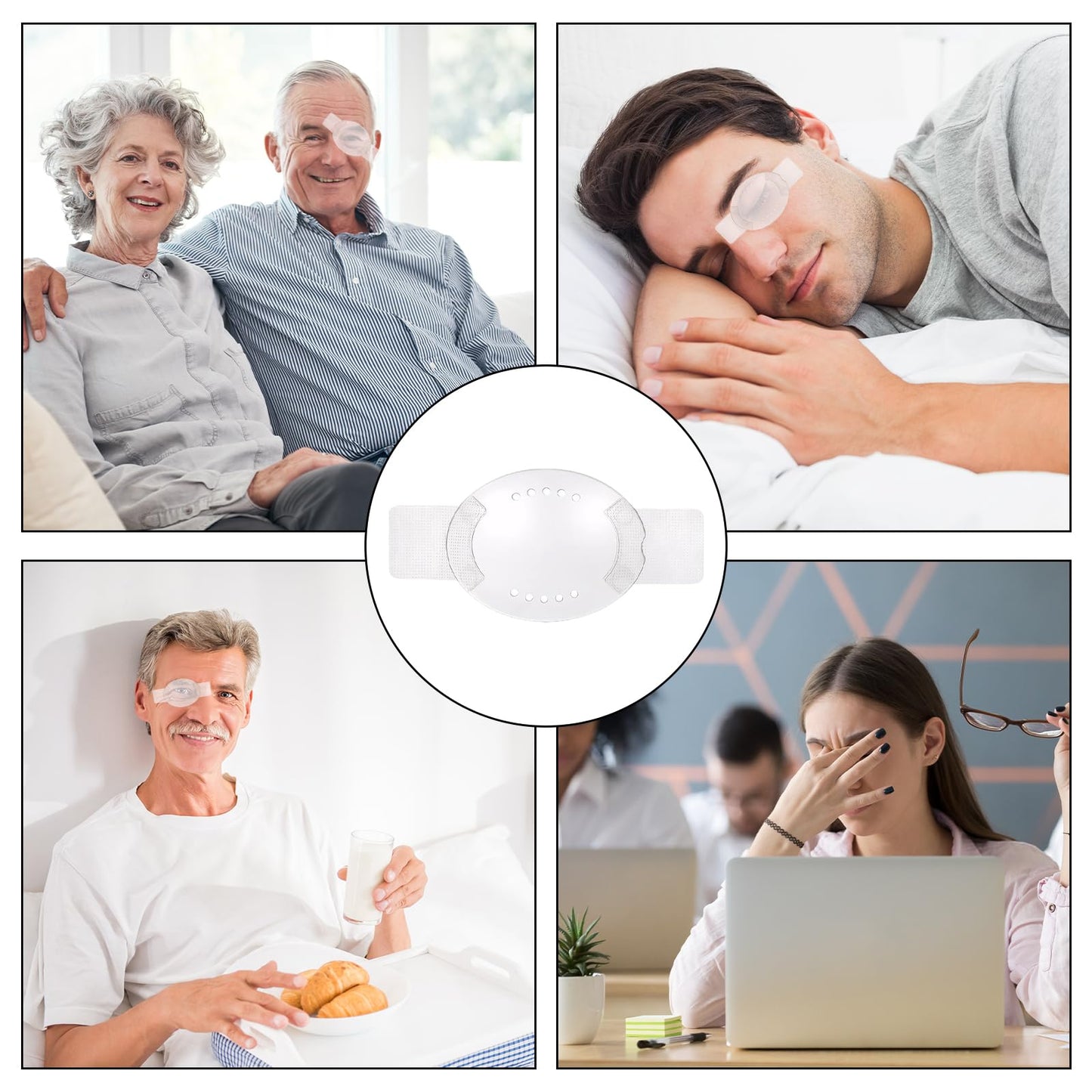 6 PCS Eye Shield After Cataract Surgery, Clear Eye Patch, Eye Shield After Surgery, Covering Eye Shields, Breathable Eye Shields for After Surgery, Postoperative Eye Care Protect Eyes from Injury