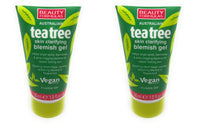 Generic 2 x Australian Tea Tree Skin Clarifying Blemish Gel, Cooling Refreshing Menthol and Peppermint, invisble gel, 2x30ml