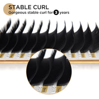 LASHVIEW Eyelash Extensions,Individual Lashes,0.20 Thickness D+ Curl 8-15mm,Premium Single &Classic Lashes,Mink and Natural Semi Permanent Eyelashes,Soft Application-Friendly