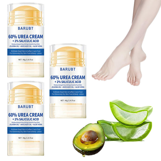 Generic 3PCS Urea Cream 60% for Dry Cracked Heels and Feet, 2025 Urea Foot Cream, Moisturizing & Repair Cream for Hands, Elbows, Knees & Feet, Intensive Skincare Balm