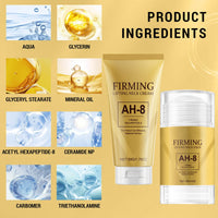COWANIEE 50g Ah-8 Firming Neck Cream + 30g Neck Care Stick- Neck Creams Set for Sagging and Tightening- Lift Sagging Skin