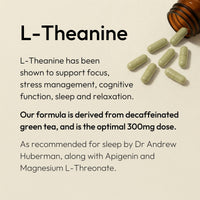 Time Health New: L-Theanine - Natural Green Tea Extract (Decaf) - 120 Capsules - 300mg L-Theanine per Serving - Sleep & Relaxation Support - Mental Clarity - Non-Synthetic Theanine - UK Made - Zero Additives