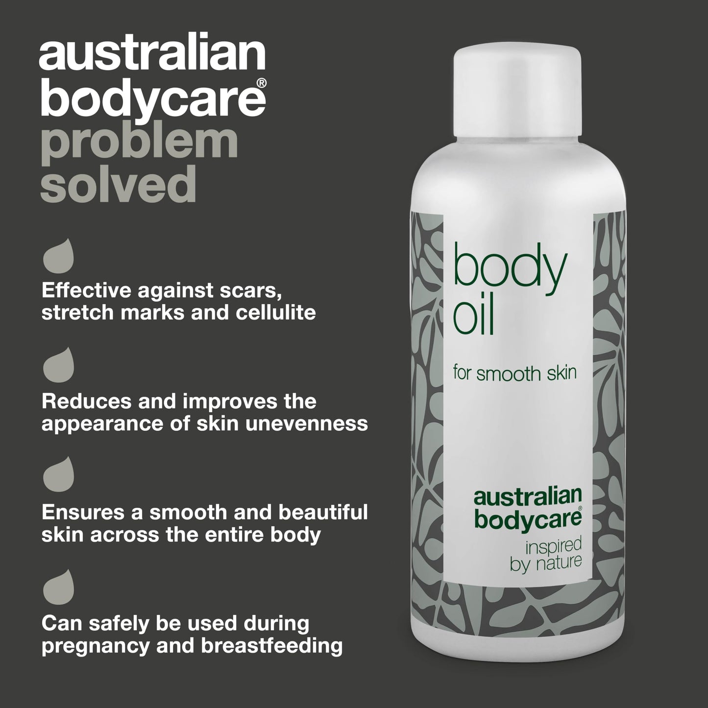 Australian Bodycare Body Oil - Improve the appearance of stretch marks, scars, orange peel skin (cellulite), pigment spots and Uneven Skin Tone? Try Body Oil with Tea Tree Oil for whole body – 80 ml
