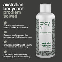 Australian Bodycare Body Oil - Improve the appearance of stretch marks, scars, orange peel skin (cellulite), pigment spots and Uneven Skin Tone? Try Body Oil with Tea Tree Oil for whole body – 80 ml