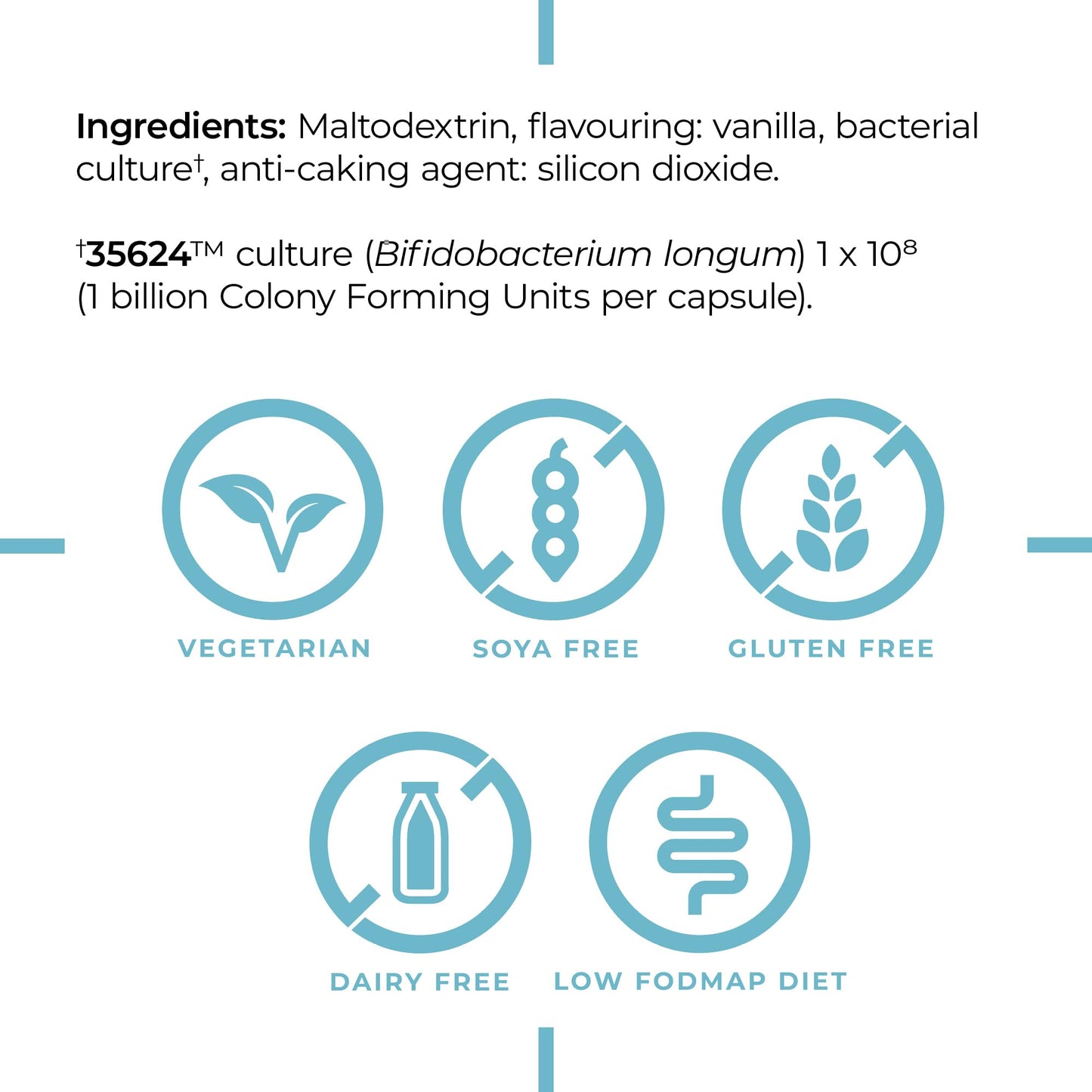 PrecisionBiotic Alflorex® Children - Original 35624™ Strain - Daily Gut Supplement for ages 3 and up - 30 Sachets