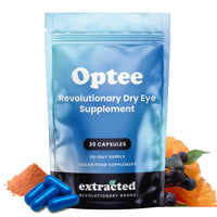 Extracted Optee Dry Eye Supplements - MaquiBright, Astaxanthin, Lutein & Zeaxanthin 30 Vegan Capsules - Eye Health, Natural Tear Production, Clear Vision Support - 30-Day Supply