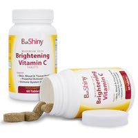 Vitamin C 1000mg Maximum Skin Brightening with Rose HIPS and Bioflavonoids Immune Support Supplement, Antioxidant Tablets Healthy Aging, Builds Energy and Overall Well-Being