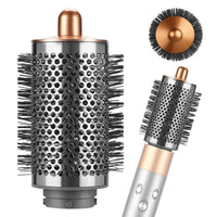 SAZIKA Large Round Volumizing Brush for Dyson Airwrap Styler, Nickel/Copper Big Round Brush Volumizer Attachment for or Dyson Airwrap HS01 HS05 HS08, Smooth Hair,Volumizing and Curly Styling