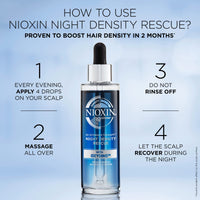 Nioxin Night Density Rescue Overnight Leave-in Hair Treatment, Antioxidant Hair Serum for Hair Density and Hair Thickness, Hair Thickening Treatment for Thinning Hair 70ml