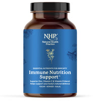 NHP The Natural Health Practice NHP Advanced Immune Support Supplement 60 Vegan Capsules – Elderberry Mushroom Complex with Probiotics Vitamin D3 Zinc & Beta Glucans for Daily Defence Gut Health Energy & Wellness