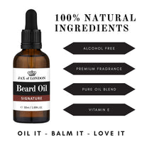 JAX OF LONDON Jax of London Beard Oil Gift Set for Men – Signature & Sweet Inspired Fragrance – Softens, Conditions & Hydrates Beard – Non-Greasy Grooming Oils – Made in UK – 2 x 50ml Signature and Million