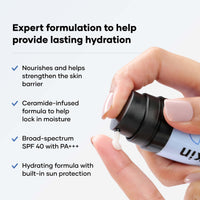 Cureskin Ceramide Moisturizer SPF 40 PA+++ Skin Barrier Repair Face Moisturizer for Men and Women | Hyaluronic Acid Moisturizer for Face | Anti Aging Cream for Women and Men