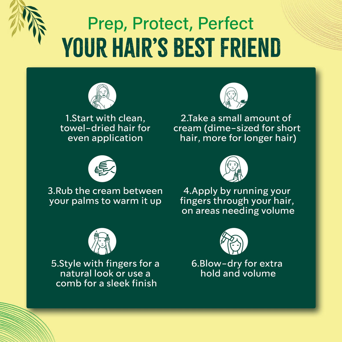 Vatika Naturals Hair Cream - Refreshing Lemon (210ml) | Enriched with Lemon, Tea Tree & Almond for Naturally Stylish, Problem-Free Hair