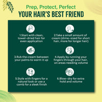 Vatika Naturals Hair Cream - Refreshing Lemon (210ml) | Enriched with Lemon, Tea Tree & Almond for Naturally Stylish, Problem-Free Hair