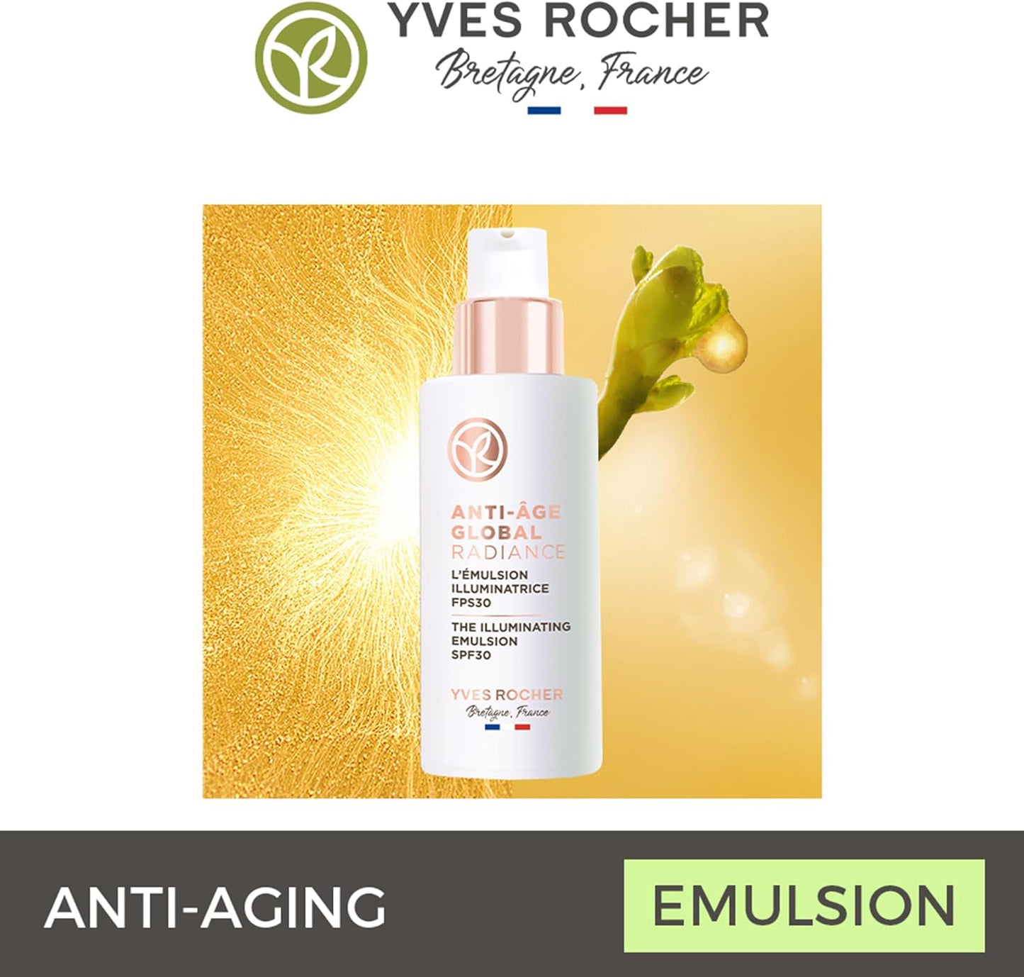 Yves Rocher Anti-Age Global Day Cream - Lustrous, Against All Ages SPF30