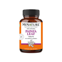 Papaya Leaf Tablets by mi Nature| 90 Tablets, 1000 mg| 45 Days Supply| Vegan| Papaya Leaf| Blood Platelet Boost| Digestion Support| Antioxidants