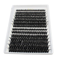 Bransfy 238pcs 100D Thick Volume Eyelashes Clusters Natural Eyelash Extensions Russian D Curl Individual Eyelash Cluster Makeup Tools Lashes(100D-0.07D 9-16mm)