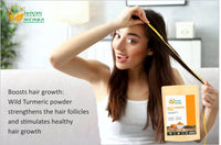 Herbs Botanica Wild Turmeric Powder For Face Reduces Acne, Face Mask, Dark Spots, Hyperpigmentation, Smooth Skin, Kasturi Manjal, Kasturi Turmeric, Aromatic Turmeric 150 Gms / 5.30 Oz