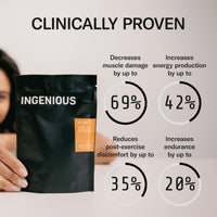 InGenious INGENIOUS Active Hydrolysed Marine Collagen Capsules, 100% Pure Marine Collagen Peptides Capsules with Hyaluronic Acid, Natural Astaxanthin, and ActiGin, Boosts Endurance and Recovery (30 Day Supply)