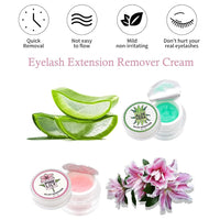 Mornery Eyelash Extension Remover Cream - Lash Extensions Remover Cream, Aloe Flavo & LILY Flavor Fast Dissolution Low Irritation (Aloe)